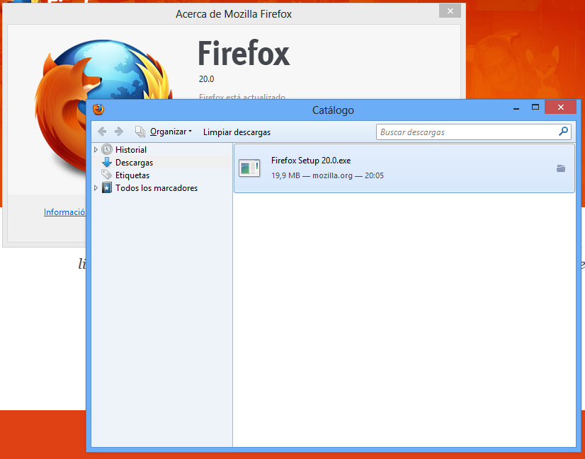 Firefox 20 viene con un nuevo administrador de descargar y cambios en la navegación privada